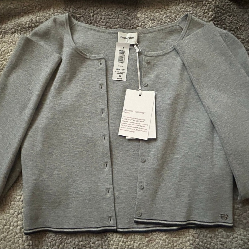 Aritzia Grey Cardigan